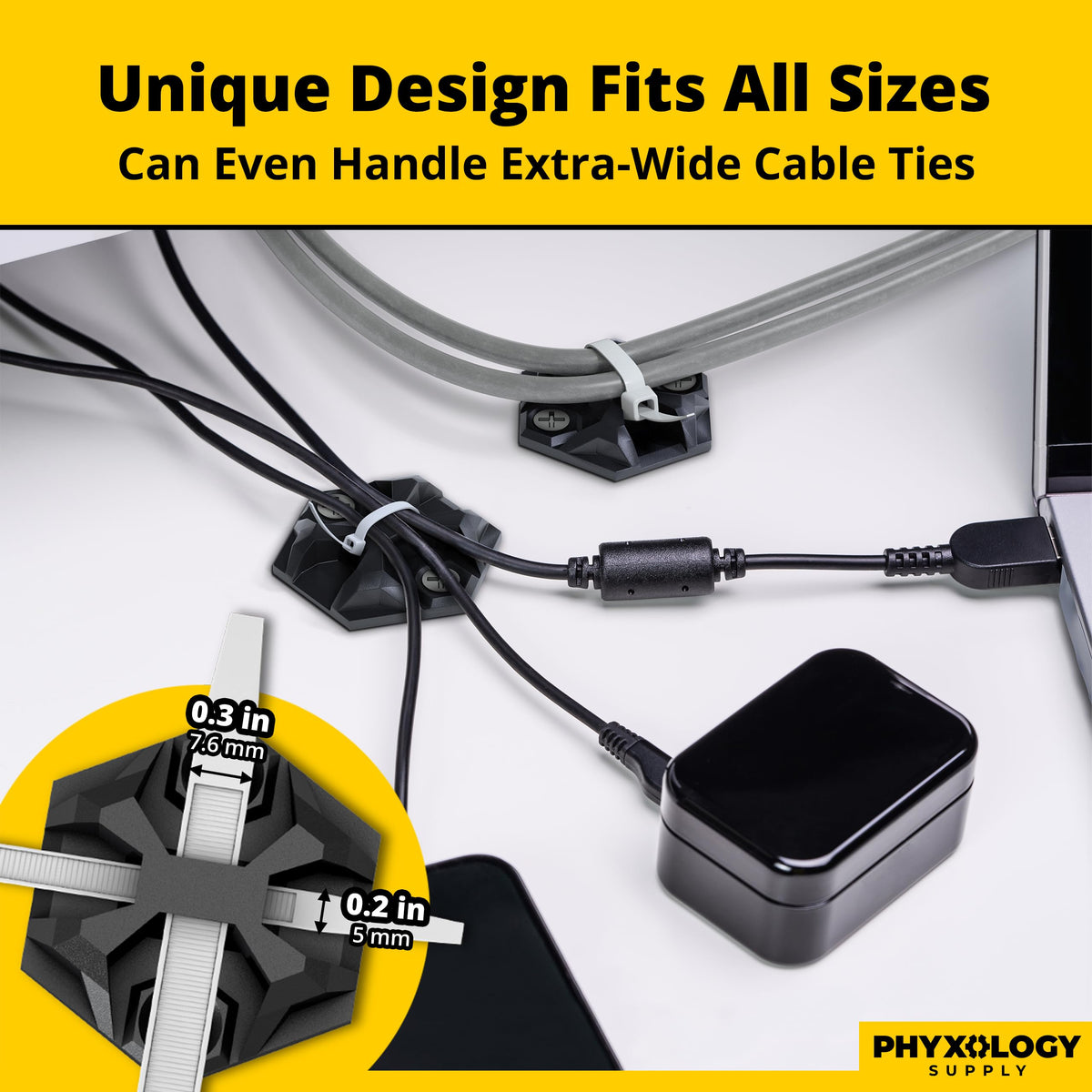 PHYXOLOGY SUPPLY built-in hanging organizer box dispenser keeps parts neatly stored.