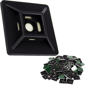 PHYXOLOGY SUPPLY adhesive-backed zip tie base for secure, clutter-free cable organization