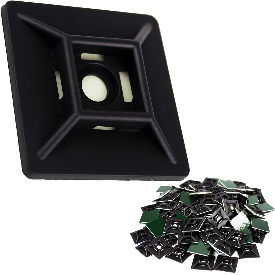 PHYXOLOGY SUPPLY adhesive-backed zip tie base for secure, clutter-free cable organization