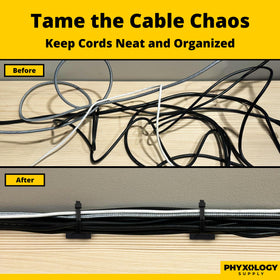 PHYXOLOGY SUPPLY UV-black zip tie base designed for durability in harsh environments