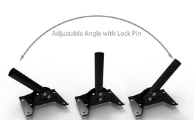 PIBIDI rotating pole with 66-inch arm enables flexible antenna alignment for best signal.