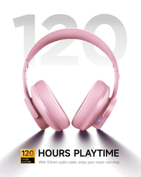 Picun B8 earcup closeup highlighting plush PU leather comfort