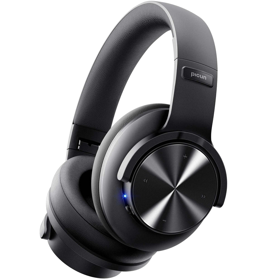 Picun B8 front view showing earcups and sleek finish for comfortable listening