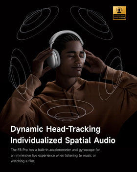 Picun F8 Pro headphones show deep bass for immersive listening experiences.