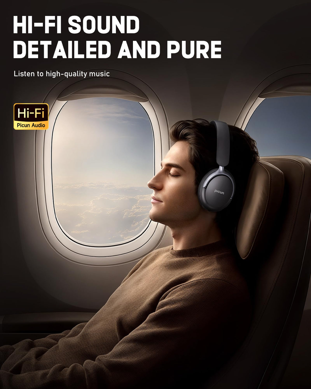 Picun NC60 80-hour battery life ideal for long trips and daily use.