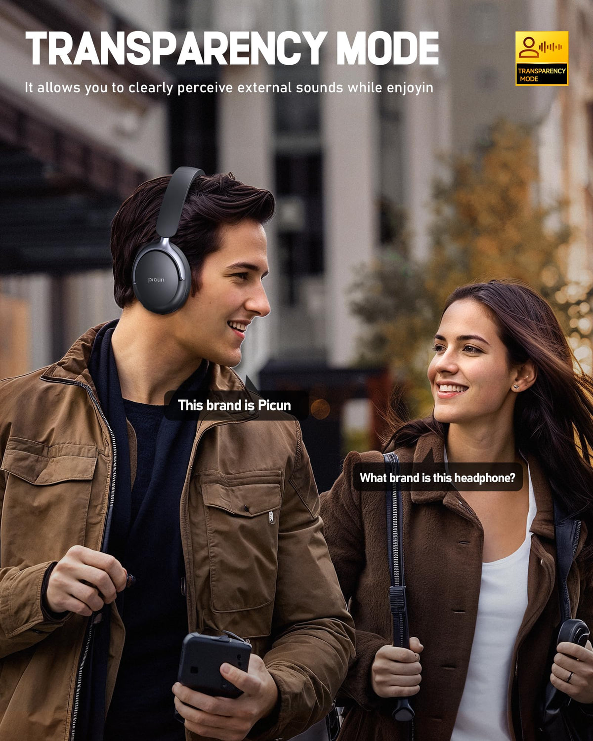 Picun NC60 protein leather earcups provide ultra comfort during extended wear.