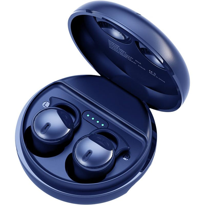 PIEGRICDIAT front packaging showing blue earbuds and compact case for discreet storage