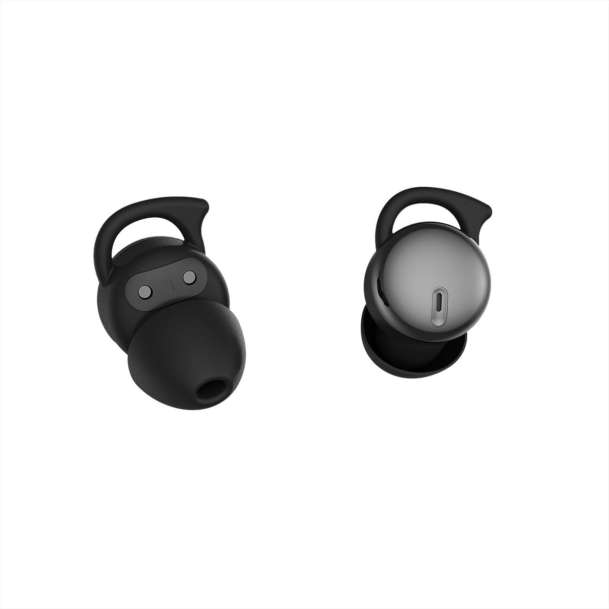 Piegricdiat front view packaging showing earbuds and case, clear benefit of portability