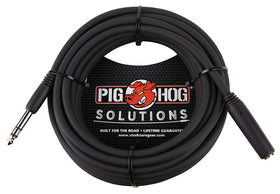 Pig Hog PHX14-25 long reach headphone cable for onstage and rehearsal use.