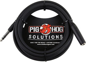 Pig Hog PHX14-10 headphone extension cable, 10 ft, ideal for studio monitoring.