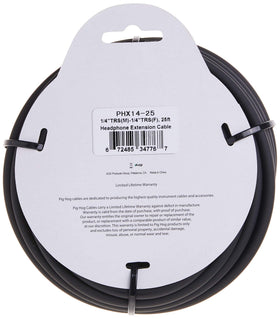 PHX14-25 headphone extension reaches up to 25 ft for flexible monitoring.