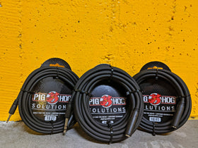 Pig Hog PHX35-10 molded 3.5mm TRS connector close-up for secure connection