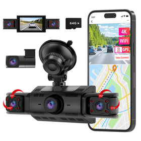 Pikidox Catcatch 4K front camera footage for clear daytime driving and license plate capture.