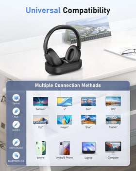 PILSAMAS LED charging dock keeps headphones ready for long sessions