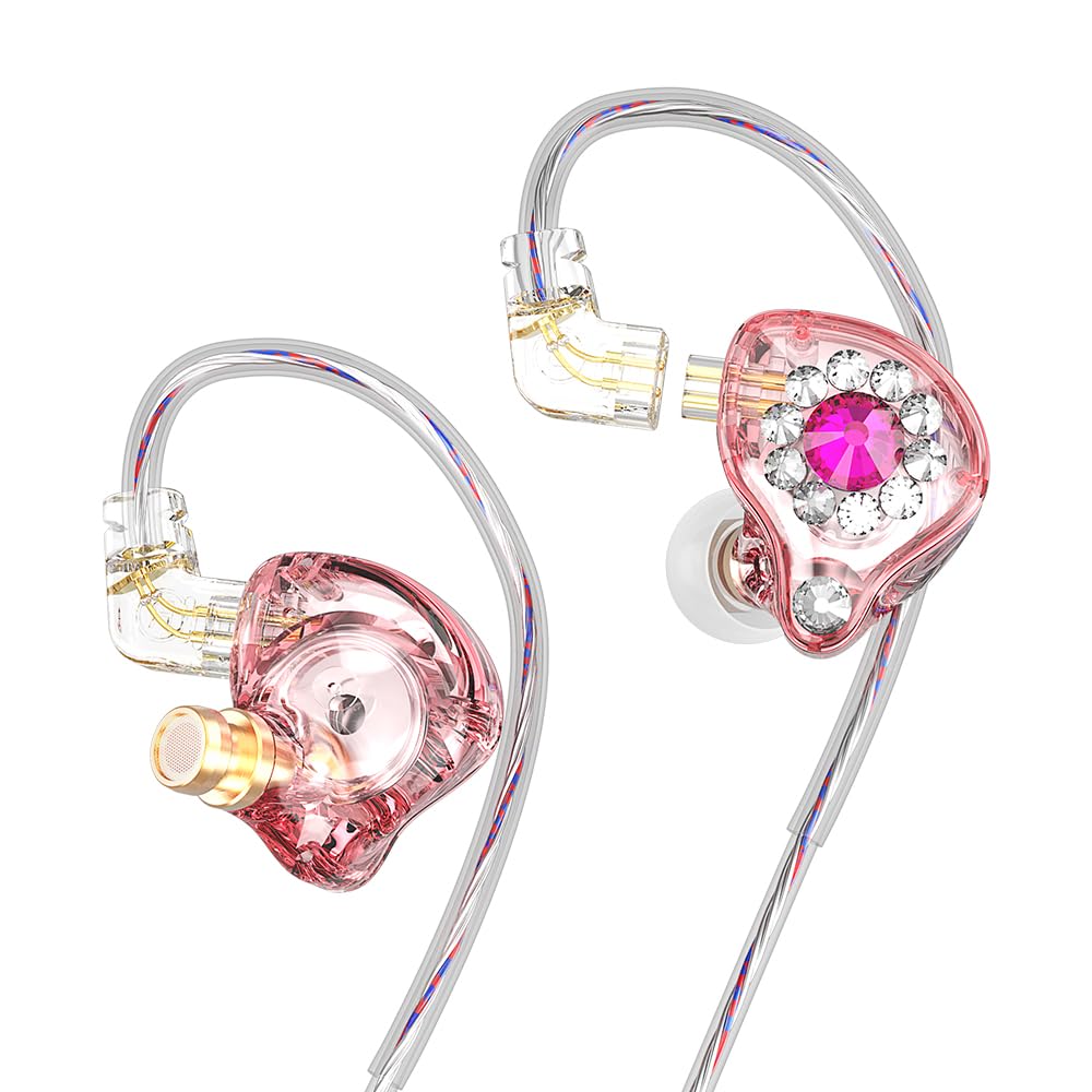 Piluyaa AK6 Spark front view showing pink faceplate and rhinestones, stylish look benefit
