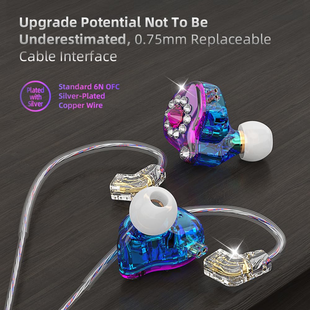 Piluyaa AK6 Spark worn in ear, ergonomic fit for comfortable extended listening