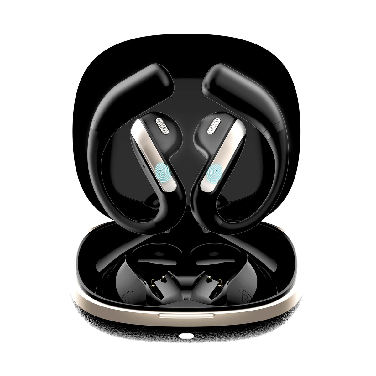 Piluyaa front case showing compact charging and portability benefit