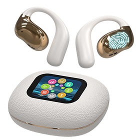 Piluyaa front packaging showing earbuds and case, highlights product benefits