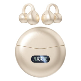 Piluyaa open-ear earbuds close-up, ultra-light 5.3g design.
