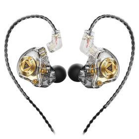 Piluyaa QKZ ENZO IEM with 11mm dynamic driver, front view, delivering detailed bass.