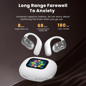 Piluyaa earbuds used by runner showing situational awareness benefit