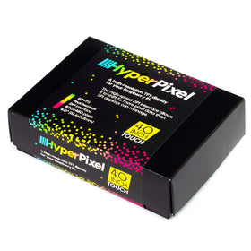Pimoroni HyperPixel 4.0 display delivers high-resolution clarity for crisp UI.