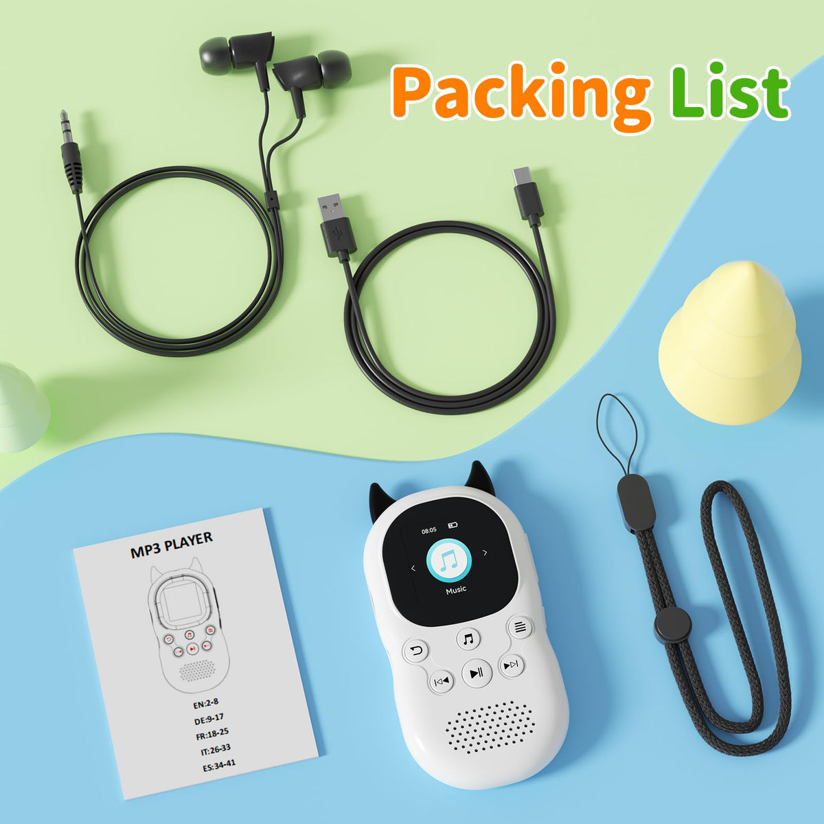 PINHUI cow lifestyle travel scene showing kid-friendly music on the go