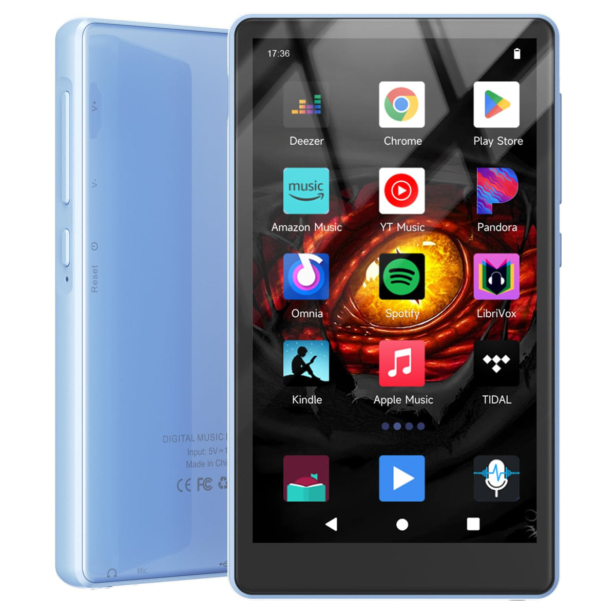 PINHUI front view 4.5-inch touchscreen shows clear icons and easy controls