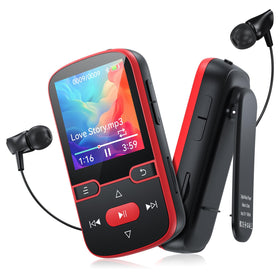 PINHUI front view in red showing screen and brand, highlighting portability