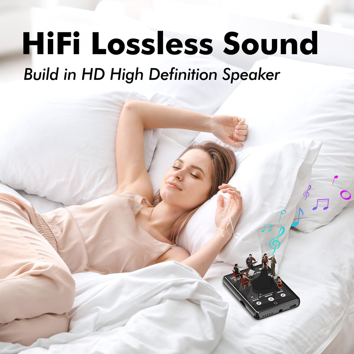 PINHUI side ports with AUX, USB and TF slot for flexible connectivity