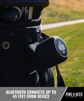 Pins & Aces Spade Speaker highlighted as water-resistant for outdoors