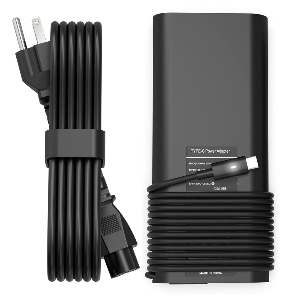 PIOEVTKA 130W charger front packaging showing model and specs for confident selection