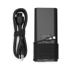 PIOEVTKA front view of 130W USB-C charger showing compact design and portability