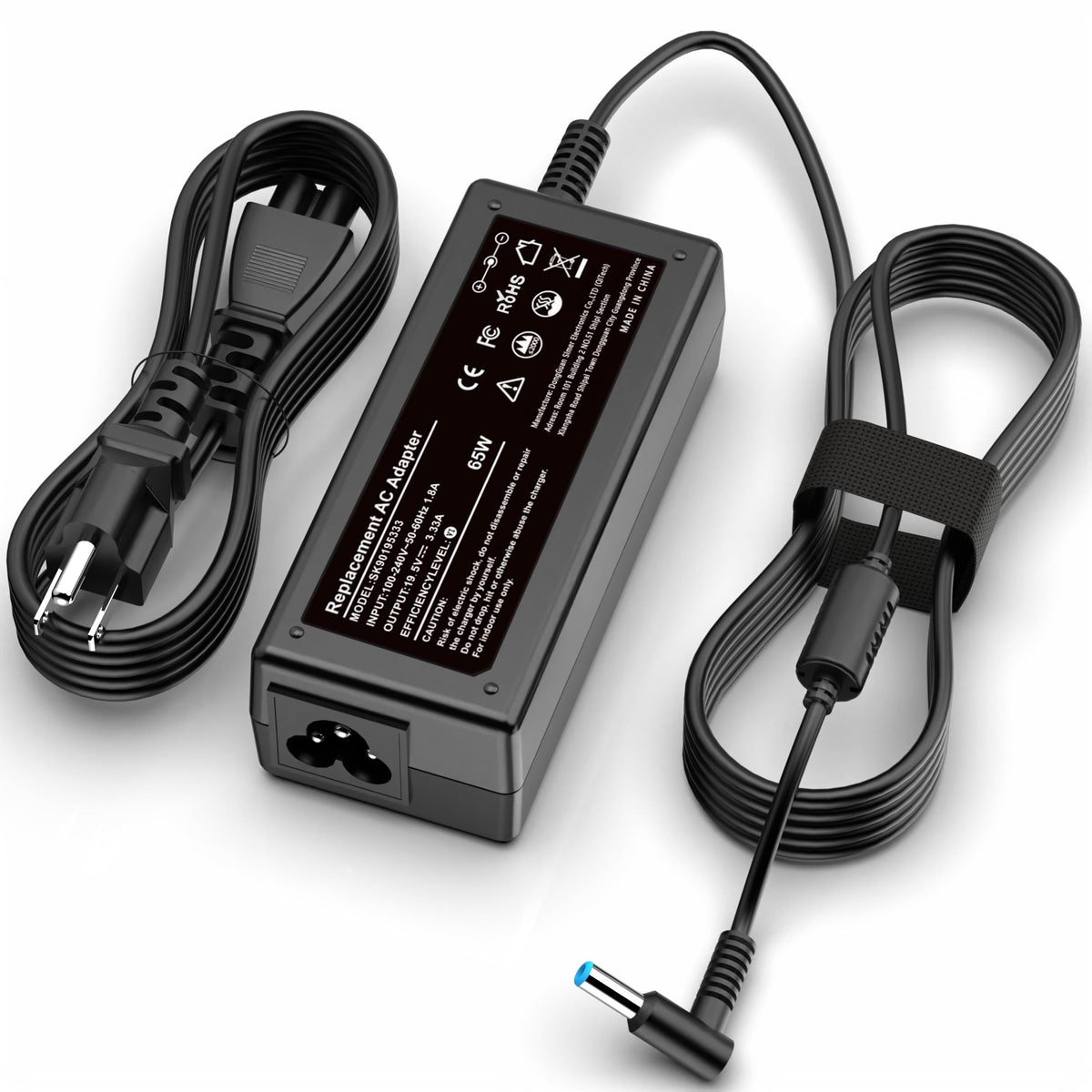 PIOEVTKA adapter front view showing label and benefits power reliability