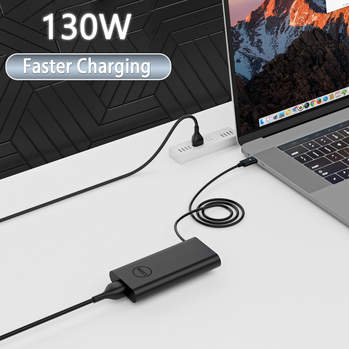 PIOEVTKA packed in a travel pouch with adapter, convenient high-watt charger for trips