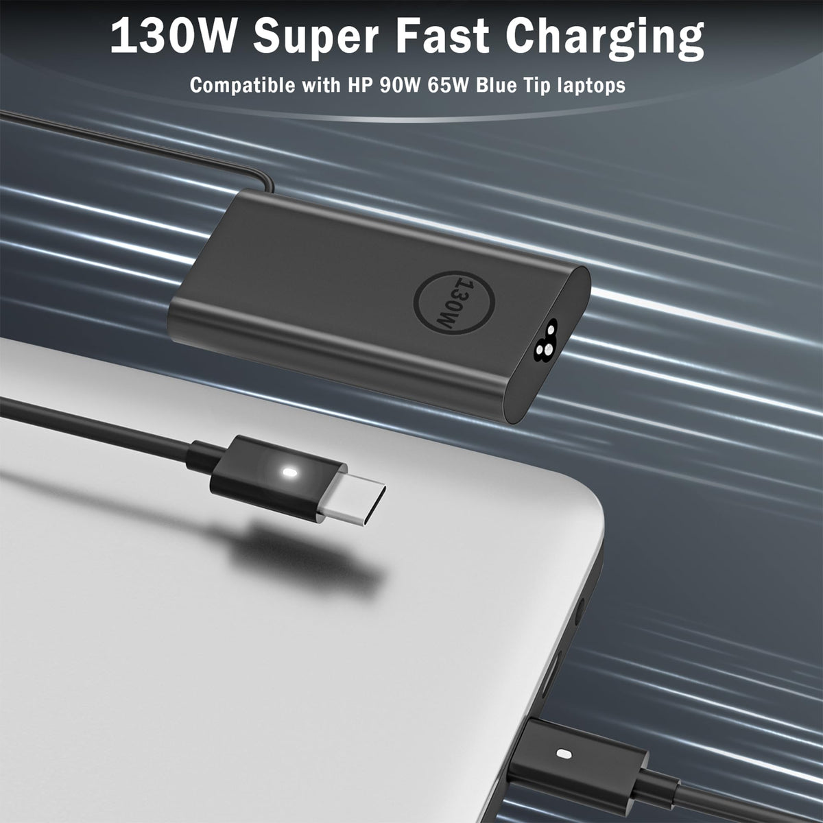 PIOEVTKA USB-C plug and cable close-up showing connector quality and reliable power delivery
