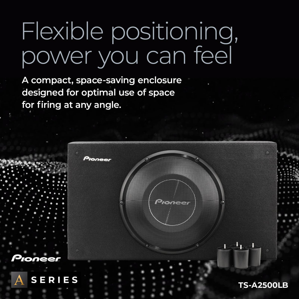Pioneer A-series integration detail for balanced, dynamic car audio.