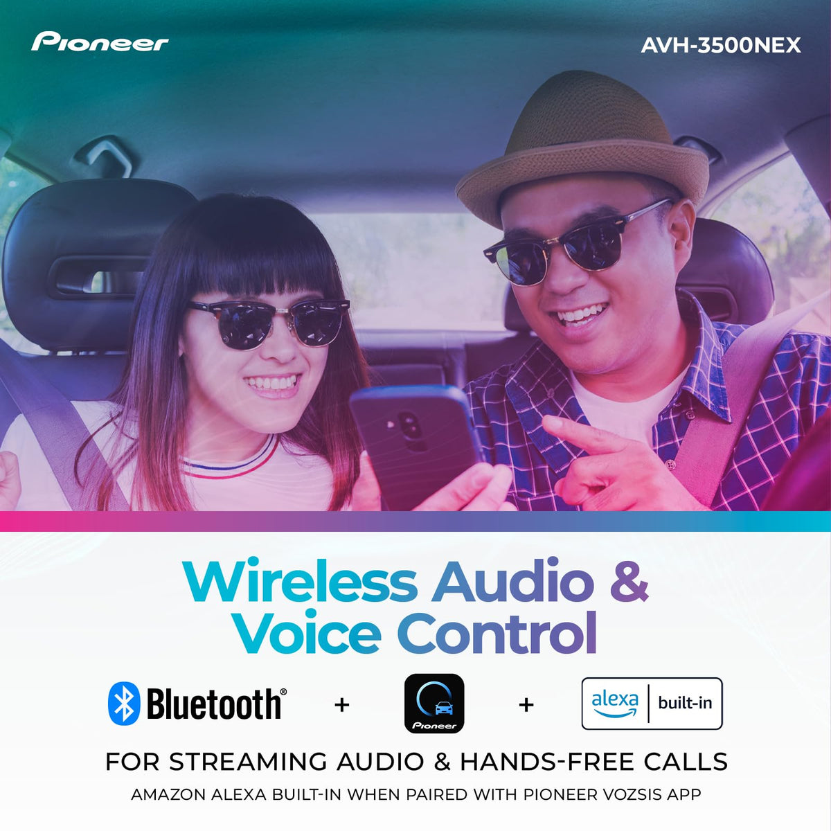 Pioneer AVH-3500NEX 13-band EQ for tuned sound