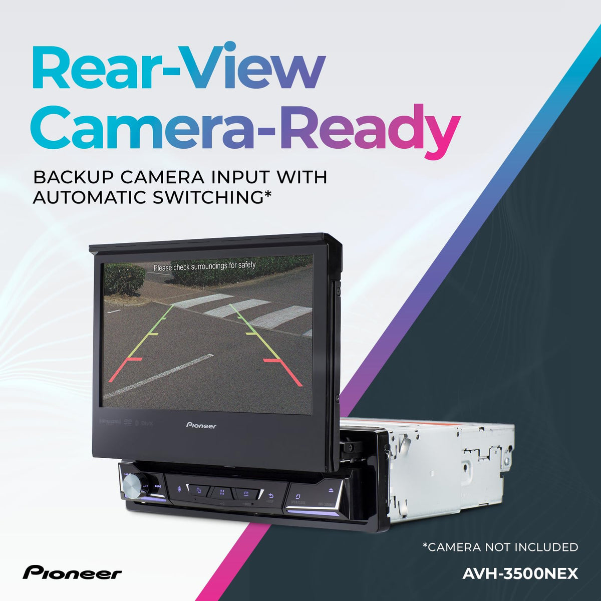 Pioneer AVH-3500NEX built-in CD/DVD player for media playback