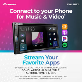 PIONEER AVH-521EX Vozsis Alexa integration for car voice commands
