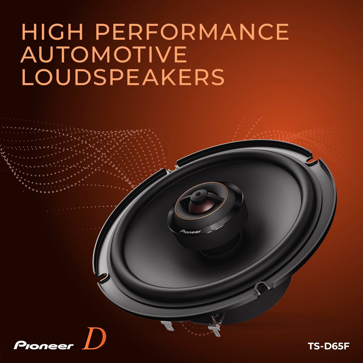 PIONEER D-Series coated textile dome tweeter for crisp highs