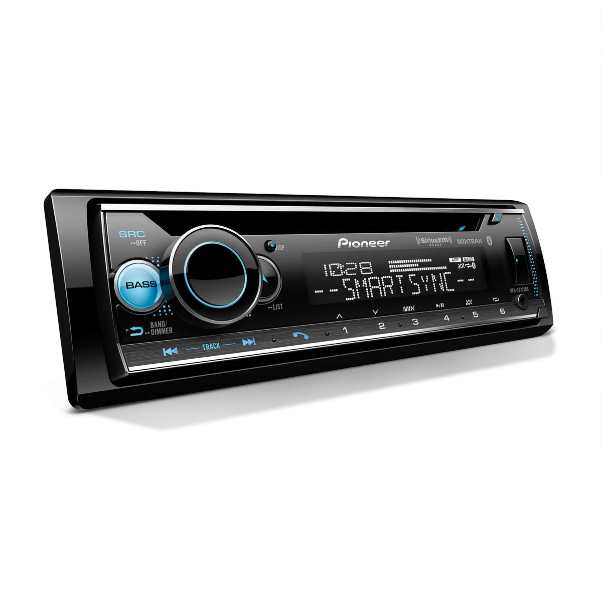 Pioneer DEH-S6220BS front panel with color-change option for a customized dash.
