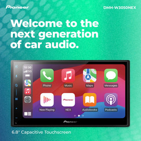 Pioneer DMH-W3050NEX backup camera input with real-time guidance for safer reversing
