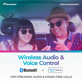 PIONEER DMH-W4660NEX built-in Bluetooth supports hands-free calls and wireless music