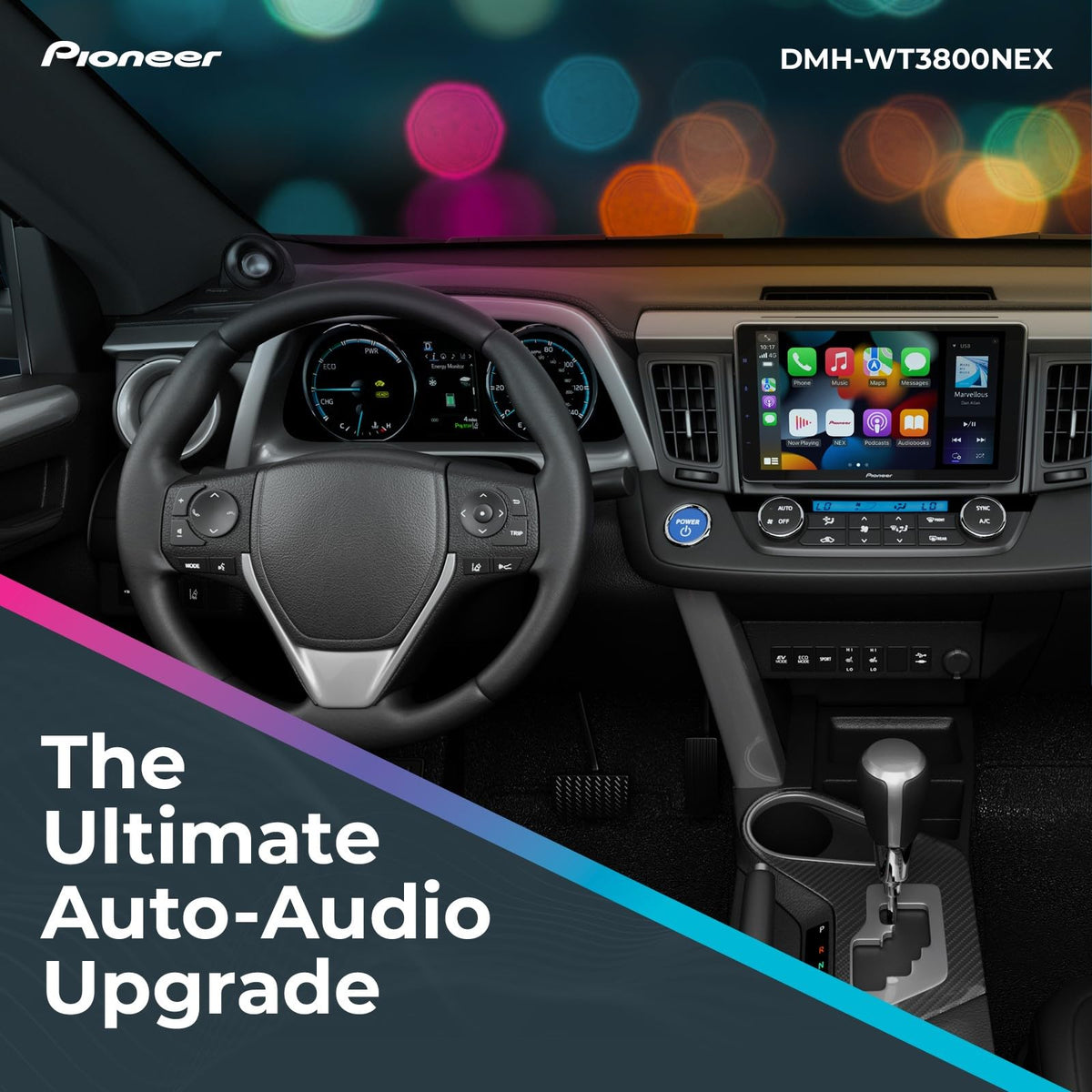 PIONEER DMH-WT3800NEX with Apple CarPlay UI for safer navigation