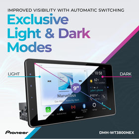PIONEER DMH-WT3800NEX FLAC and HD Radio display