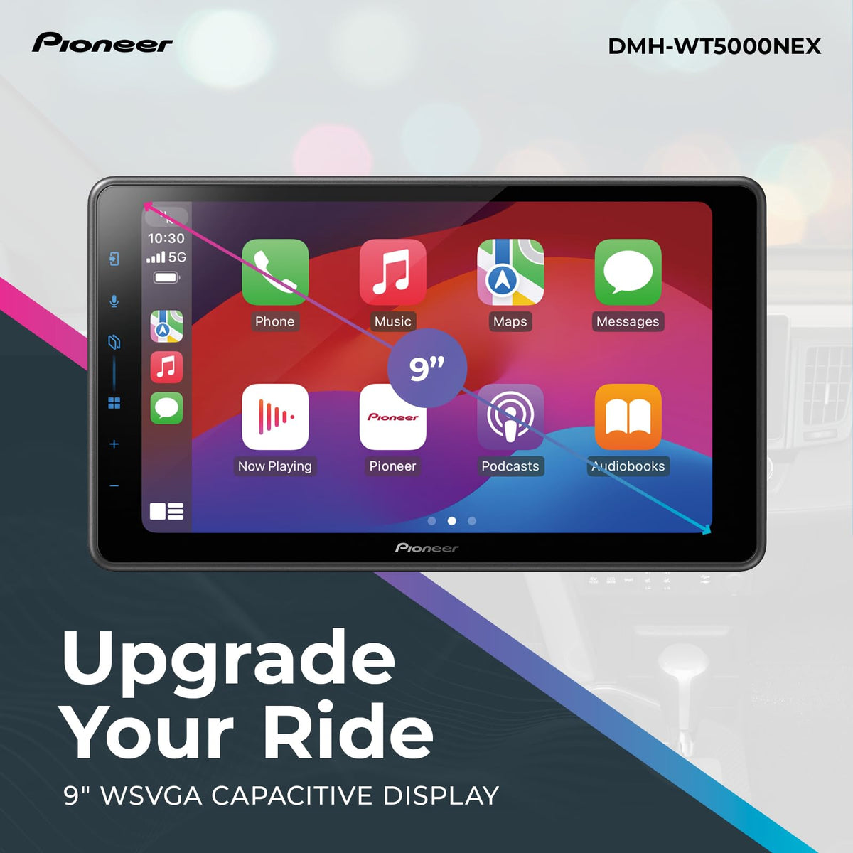 Pioneer DMH-WT5000NEX wireless CarPlay and Android Auto for seamless mapping and music.