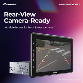 Pioneer DMH-WT6000NEX two-camera parking guides with full-screen display.