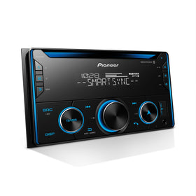 Pioneer FH-S520BT front panel with easy controls for quick access