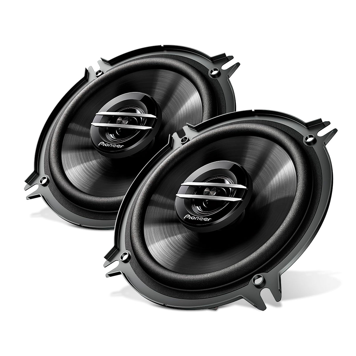 PIONEER front view of speaker pair showing grille and mounting for easy upgrade